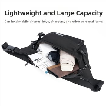 YAKUSS Мъжка кръстосана чанта през рамо — лека, водоустойчива, градска простота; материал: композитна тъкан с гладък плетен модел; подплата: полиестер; модел: Y55; за ежедневна употреба