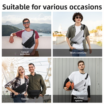 YAKUSS Мъжка кръстосана чанта през рамо — лека, водоустойчива, градска простота; материал: композитна тъкан с гладък плетен модел; подплата: полиестер; модел: Y55; за ежедневна употреба