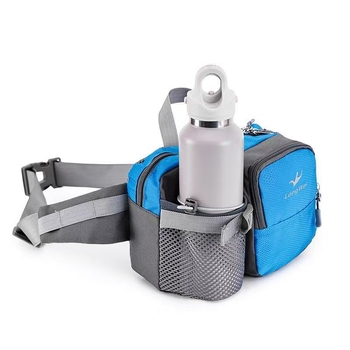 Férfi deréktáska túrázáshoz és utazáshoz — nylon, ultrakönnyű, kopásálló, csökkenti a terhet, szabadidős stílus — Longway