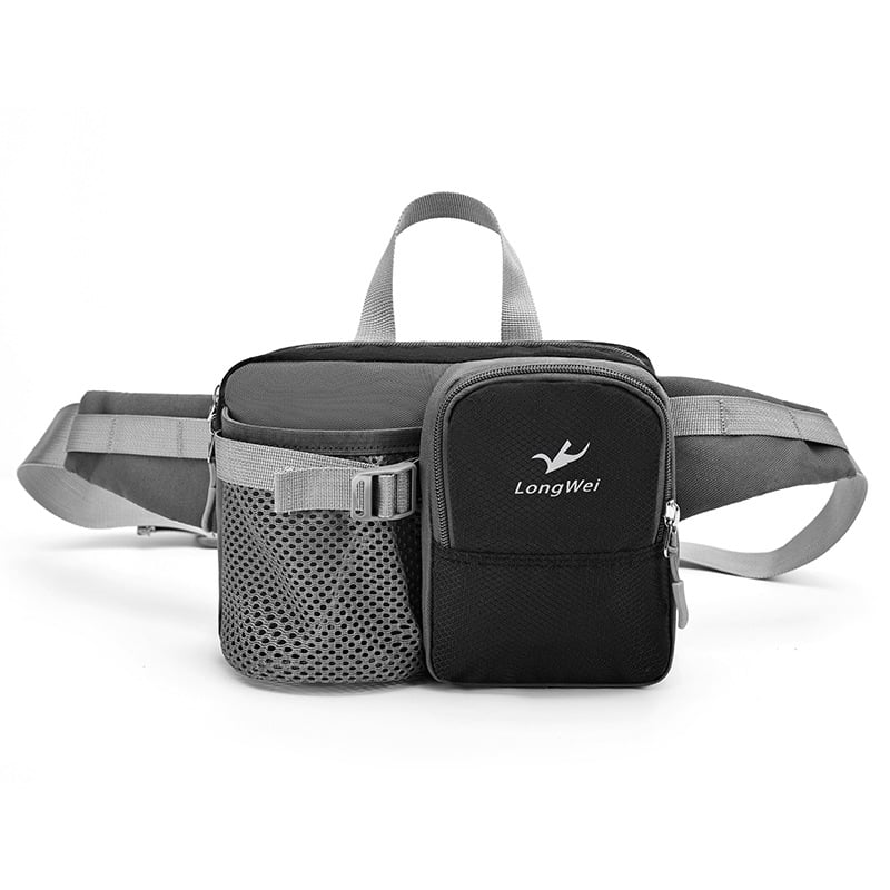 Férfi deréktáska túrázáshoz és utazáshoz — nylon, ultrakönnyű, kopásálló, csökkenti a terhet, szabadidős stílus — Longway