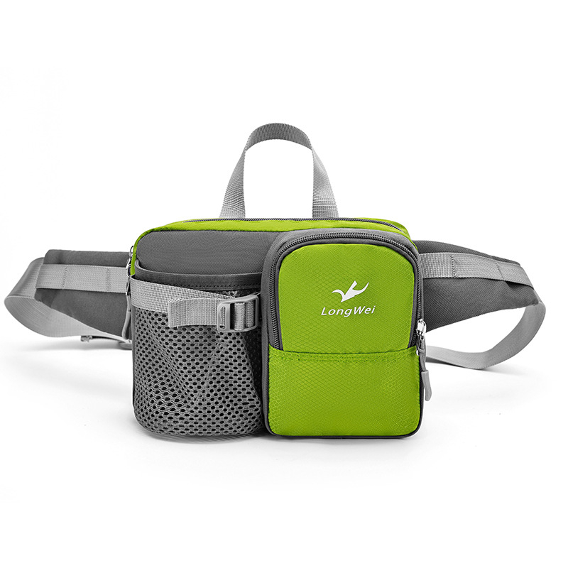 Férfi deréktáska túrázáshoz és utazáshoz — nylon, ultrakönnyű, kopásálló, csökkenti a terhet, szabadidős stílus — Longway