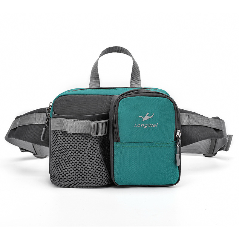 Férfi deréktáska túrázáshoz és utazáshoz — nylon, ultrakönnyű, kopásálló, csökkenti a terhet, szabadidős stílus — Longway