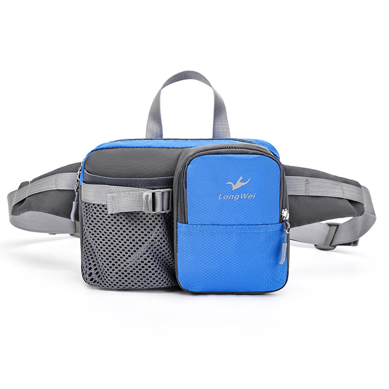 Férfi deréktáska túrázáshoz és utazáshoz — nylon, ultrakönnyű, kopásálló, csökkenti a terhet, szabadidős stílus — Longway