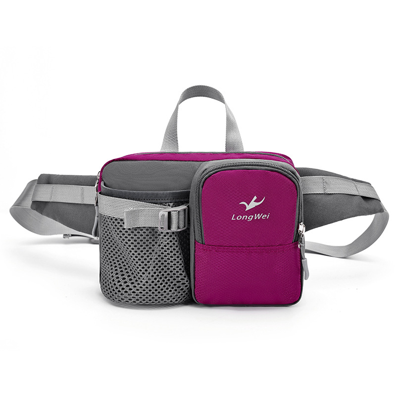 Férfi deréktáska túrázáshoz és utazáshoz — nylon, ultrakönnyű, kopásálló, csökkenti a terhet, szabadidős stílus — Longway