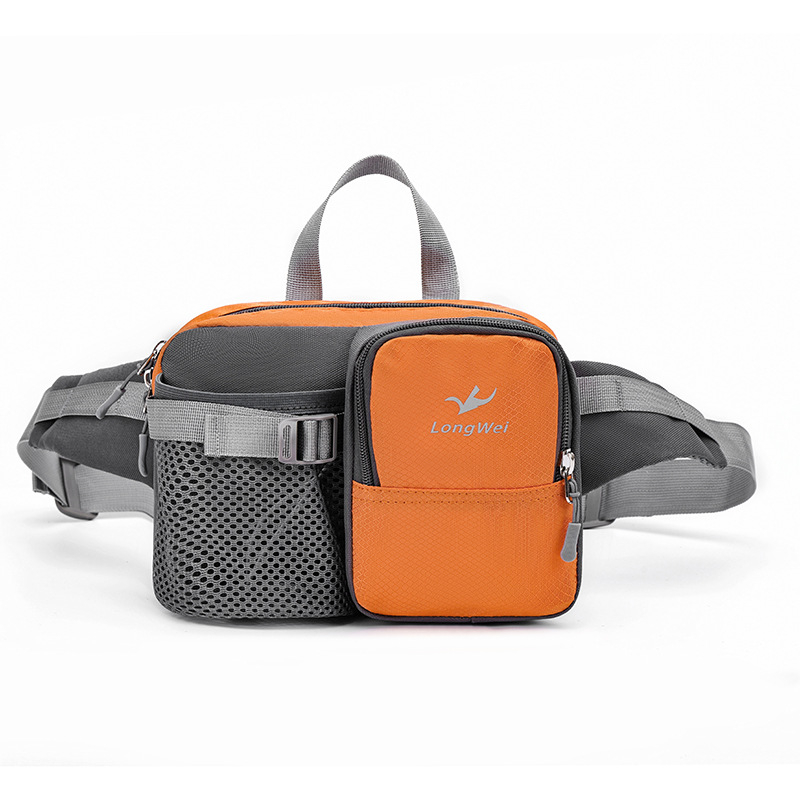 Férfi deréktáska túrázáshoz és utazáshoz — nylon, ultrakönnyű, kopásálló, csökkenti a terhet, szabadidős stílus — Longway