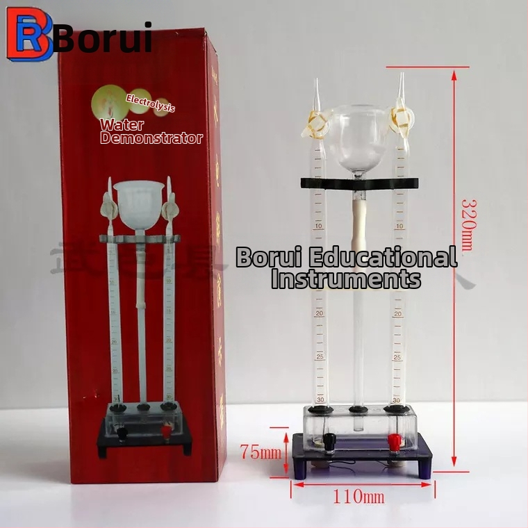 Воден електролизен апарат за учебна физикохимия — Borui, комплект 100 бр., за получаване на водород и кислород