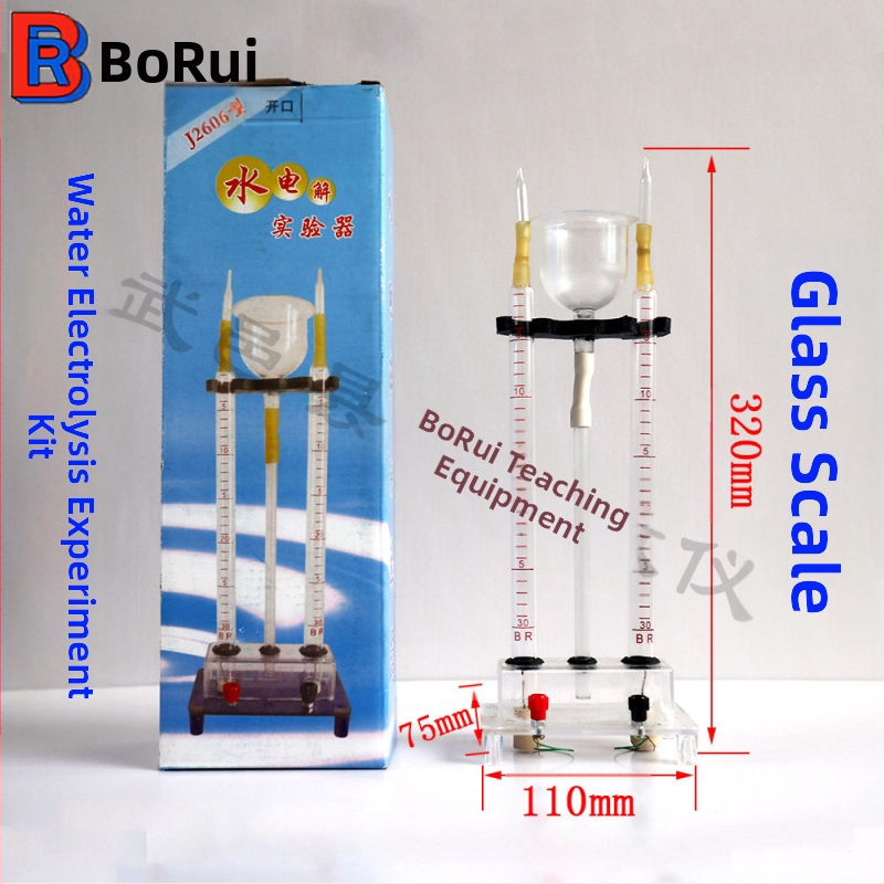 Воден електролизен апарат за учебна физикохимия — Borui, комплект 100 бр., за получаване на водород и кислород