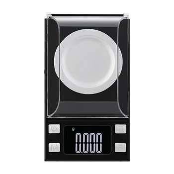 Mažas elektroninės juvelyrinių papuošalų svarstyklės, aukšta tikslumas 0.001 g, modelis 118; svėrimo diapazonai 20 g/0.001 g, 50 g/0.001 g, 100 g/0.001 g; elektroninis matavimo metodas; maitinamas dviem AAA baterijomis.