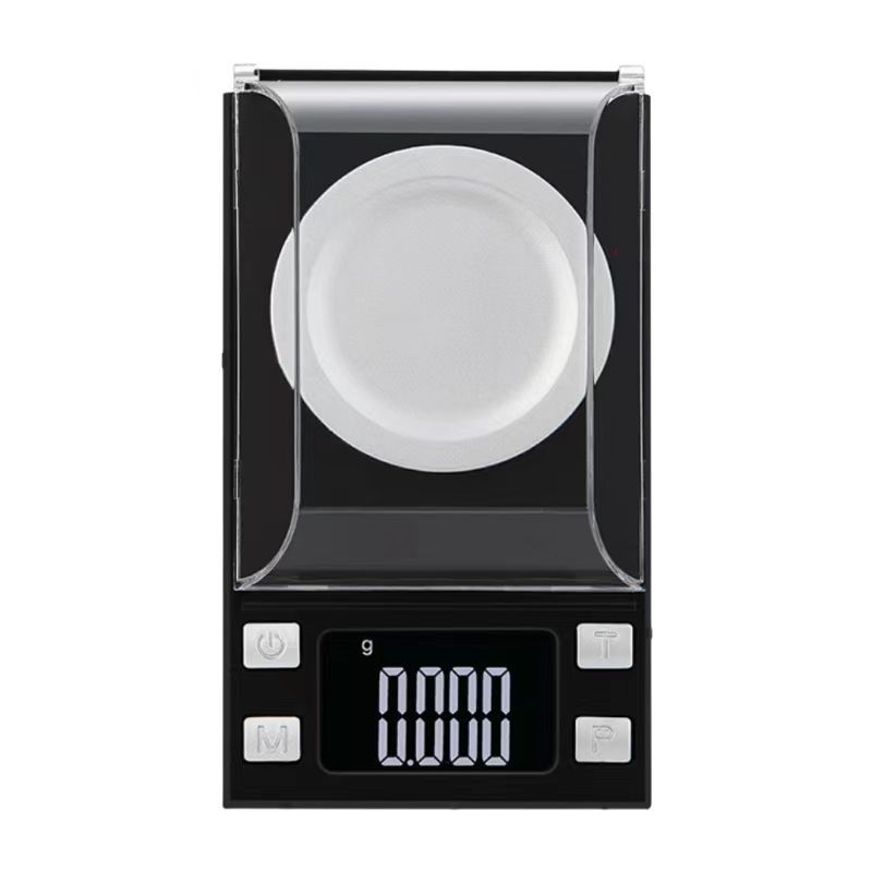 Mažas elektroninės juvelyrinių papuošalų svarstyklės, aukšta tikslumas 0.001 g, modelis 118; svėrimo diapazonai 20 g/0.001 g, 50 g/0.001 g, 100 g/0.001 g; elektroninis matavimo metodas; maitinamas dviem AAA baterijomis.