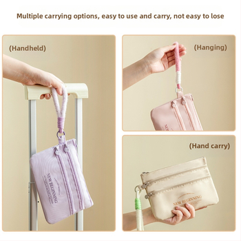 Θήκη για διαβατήριο και έγγραφα – ύφασμα Oxford, στυλ τσάντας χειρός, μοντέλο: πακέτο πιστοποιητικών, αποθήκευση για ταξίδια