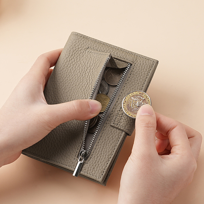 RFID paso dėklas, ultra plona tikra oda, pirmojo sluoksnio galvijų oda, daugiafunkcinė piniginė pasams ir bilietams