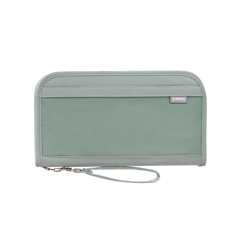 Ceļojumu pase turētājs ar kartes nodalījumu, pret zādzībām, lielas ietilpības, universāls, poliesters