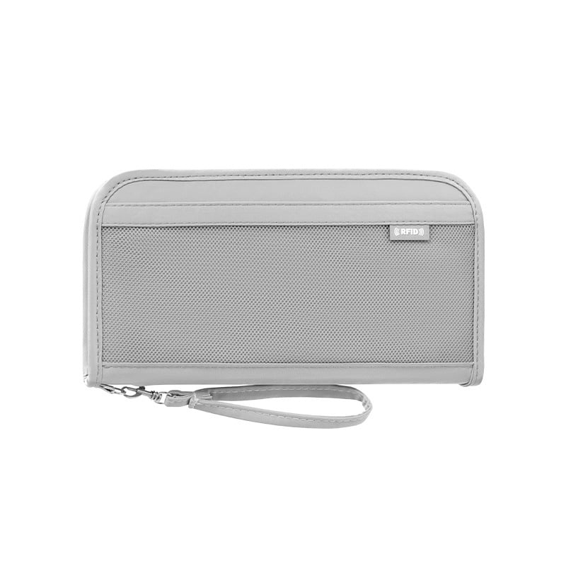 Ceļojumu pase turētājs ar kartes nodalījumu, pret zādzībām, lielas ietilpības, universāls, poliesters