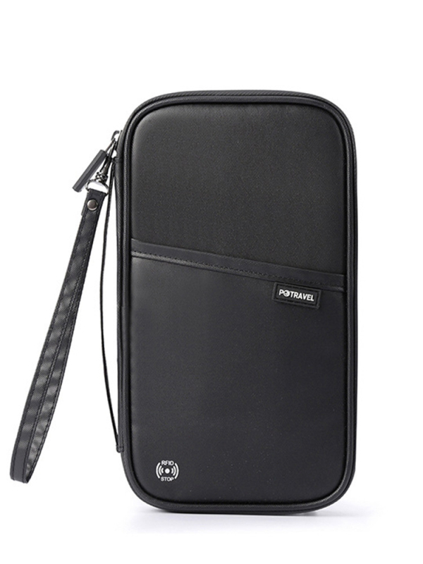 QISE nailoniniai pasų ir dokumentų laikiklis, verslo kelionėms, atsparus vandeniui, apsauga nuo vagių, išplėstinis, nailoninė įdėklė, Žiemos 2023 leidimas