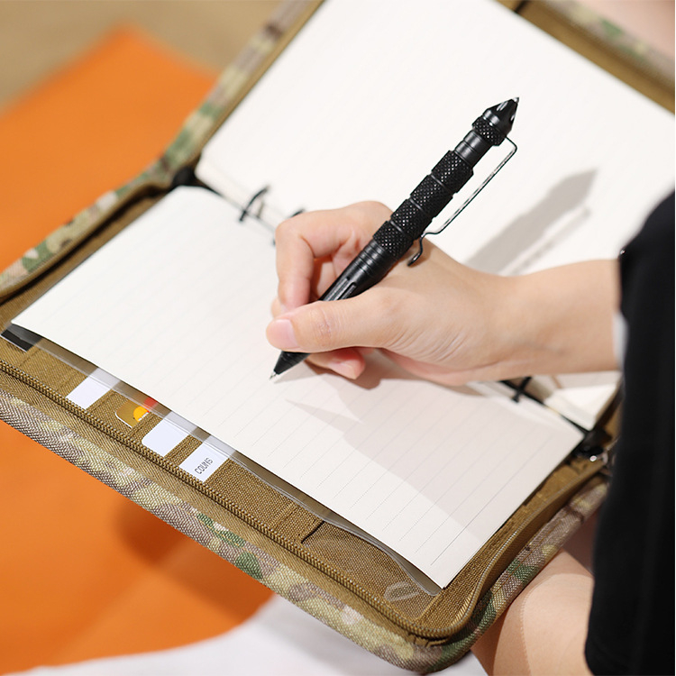 Manba taktiskais piezīmju maciņš ar noņemamu Padfolio, kamuflāžas raksts, Oxford audums, ārējai lietošanai