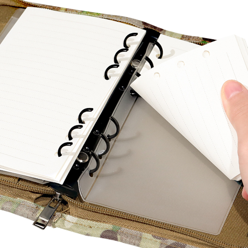 Manba taktiskais piezīmju maciņš ar noņemamu Padfolio, kamuflāžas raksts, Oxford audums, ārējai lietošanai