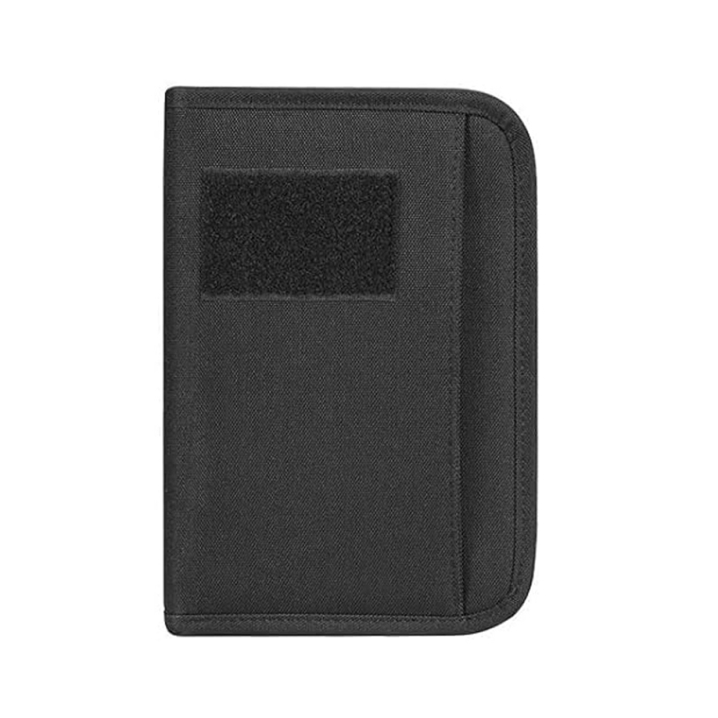 Манба тактически калъф за бележник с цип и откачващ се Padfolio, камуфляжен модел, платно Oxford, за полеви условия