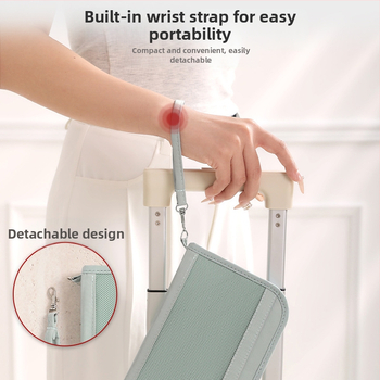 Ελαφριά τσάντα διαβατηρίου με αντι-κλοπή, πολυεστέρας, χειροποίητος σχεδιασμός, πολυλειτουργικός ταξιδιωτικός οργανωτής Nordic στυλ