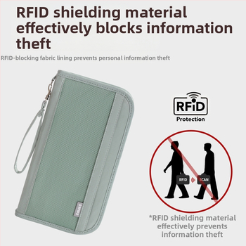 Ελαφριά τσάντα διαβατηρίου με αντι-κλοπή, πολυεστέρας, χειροποίητος σχεδιασμός, πολυλειτουργικός ταξιδιωτικός οργανωτής Nordic στυλ