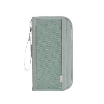 Ελαφριά τσάντα διαβατηρίου με αντι-κλοπή, πολυεστέρας, χειροποίητος σχεδιασμός, πολυλειτουργικός ταξιδιωτικός οργανωτής Nordic στυλ