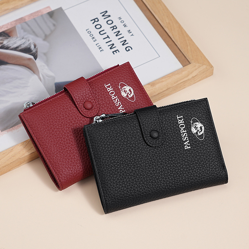 Pasių dėklas iš natūralios odos – pirmojo sluoksnio karvės odos, šilkinė įdėklas, Qingyu prekės ženklas, neutralaus dizaino