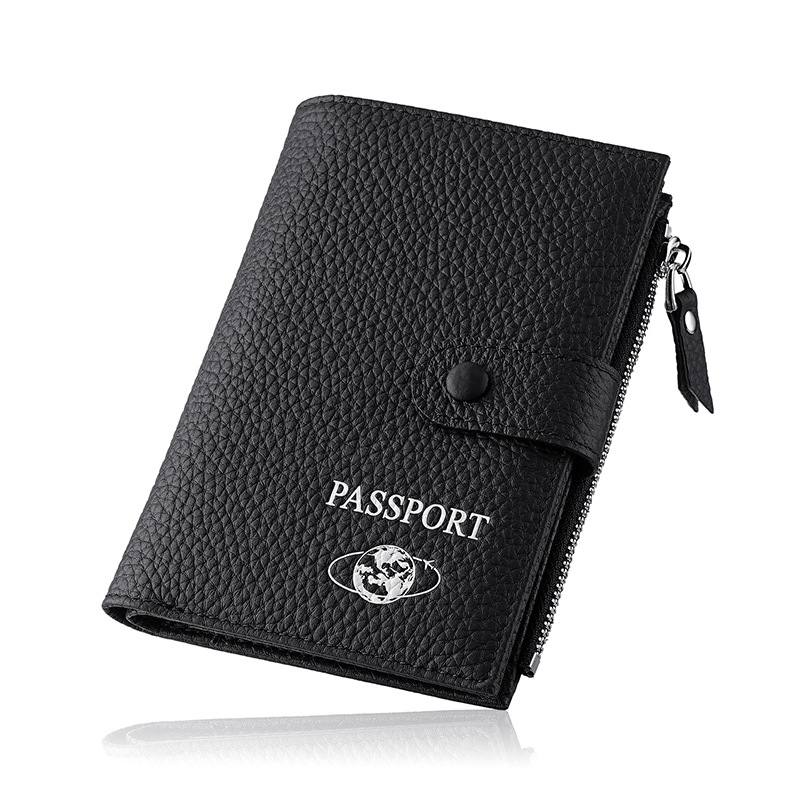 Pasių dėklas iš natūralios odos – pirmojo sluoksnio karvės odos, šilkinė įdėklas, Qingyu prekės ženklas, neutralaus dizaino