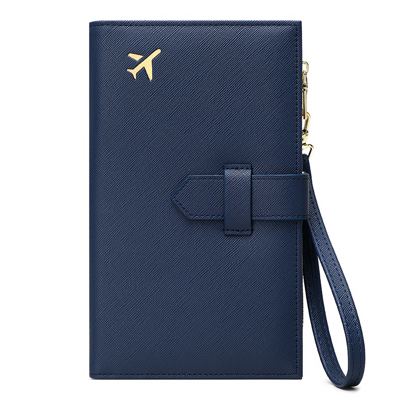 Ilgas paso dėklas su RFID apsauga, anti-magnetinis, įbrėžimams atsparus, PU medžiaga, universalus