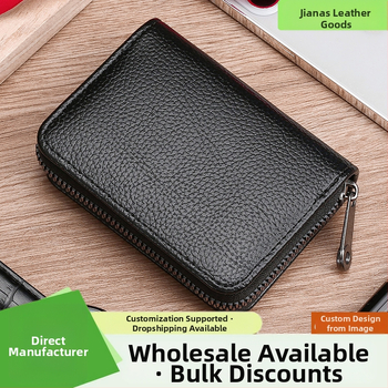 Janus PU vizitinių kortelių dėklas, Unisex, Stilius: Business Elite, Funkcija: Apsauga nuo vagystės