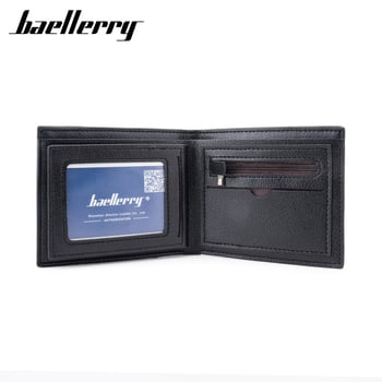 Baellerry RFID къс мъжки портфейл - ултралек, бифолд, множество отделения за карти, защита срещу кражба
