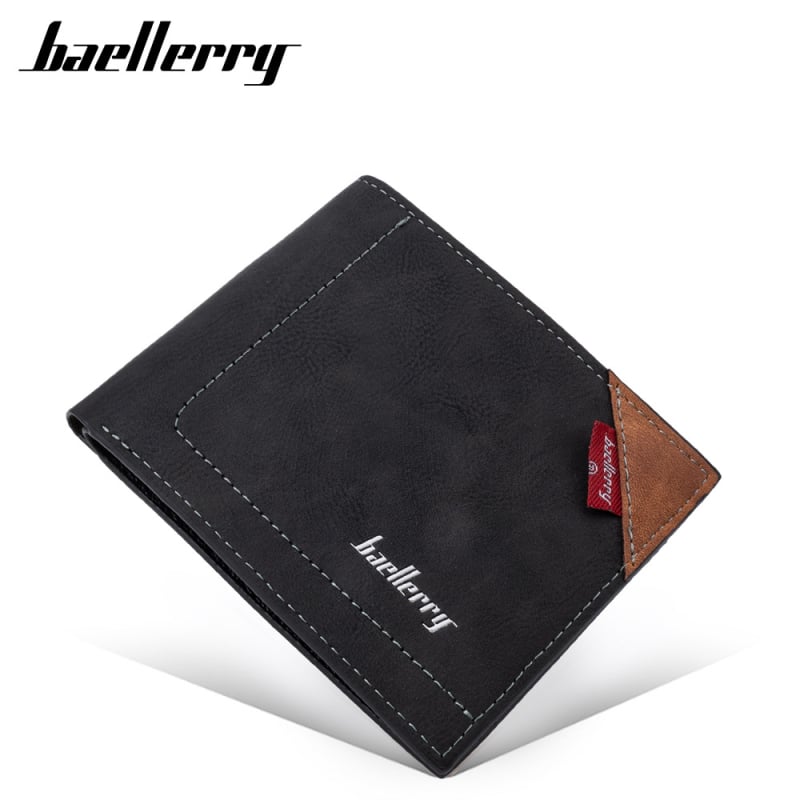 Baellerry RFID férfi rövid pénztárca - ultra könnyű, bi-fold, több kártya rekesz, lopás elleni védelem