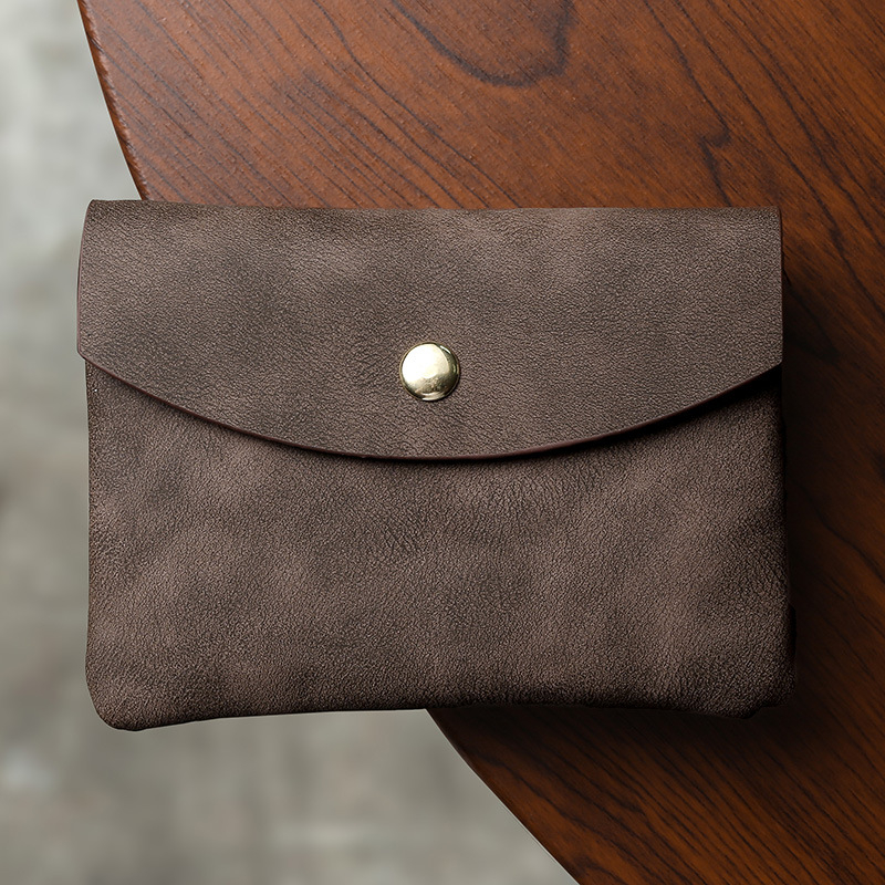 Pénztárca érme és kártyatartó - Uniszex, PU anyag, 1 hajtásos pénztárca