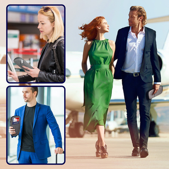 Mobo SOB-0101 Τσάντα-χειρός για Διαβατήριο και Κάρτες, Πολυεστέρας, Πολλαπλής χρήσης για Ταξίδια