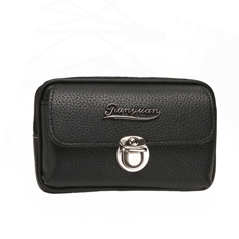 Vyrinė juostos telefono krepšys iš PU odos, užrakinimas, vertikalus kvadrato formos, modelis A821, ženklas YIXUAN