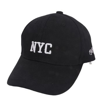 Παιδικό καπέλο μπέιζμπολ με κέντημα NYC, καμπύλη γείσο, αντηλιακή προστασία, ύφασμα βαμβάκι-πολυεστέρα, για ηλικίες 2–10 ετών
