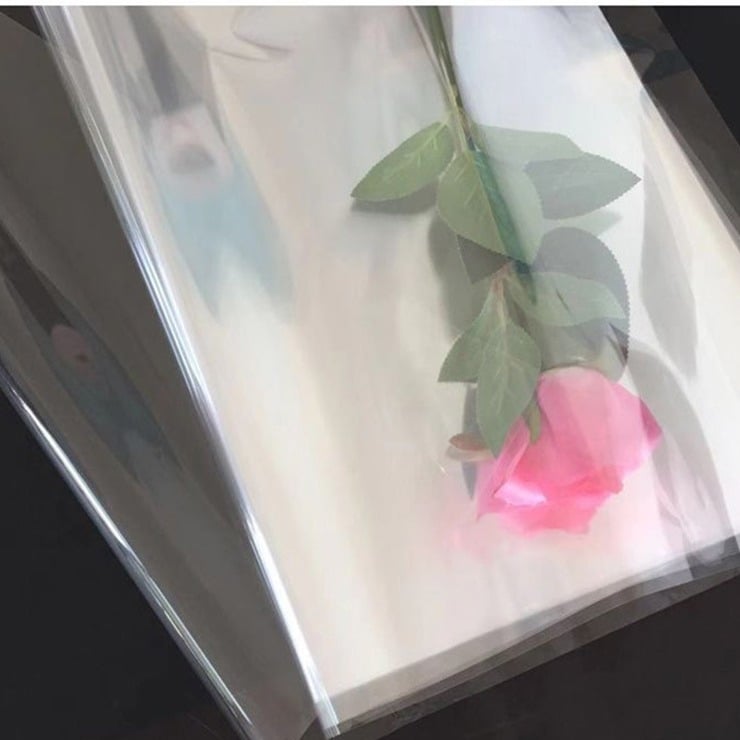 Prozirne vrećice za cvijeće, vodootporne, tiskani OPP rol film, BOPP materijal, otporne na prašinu