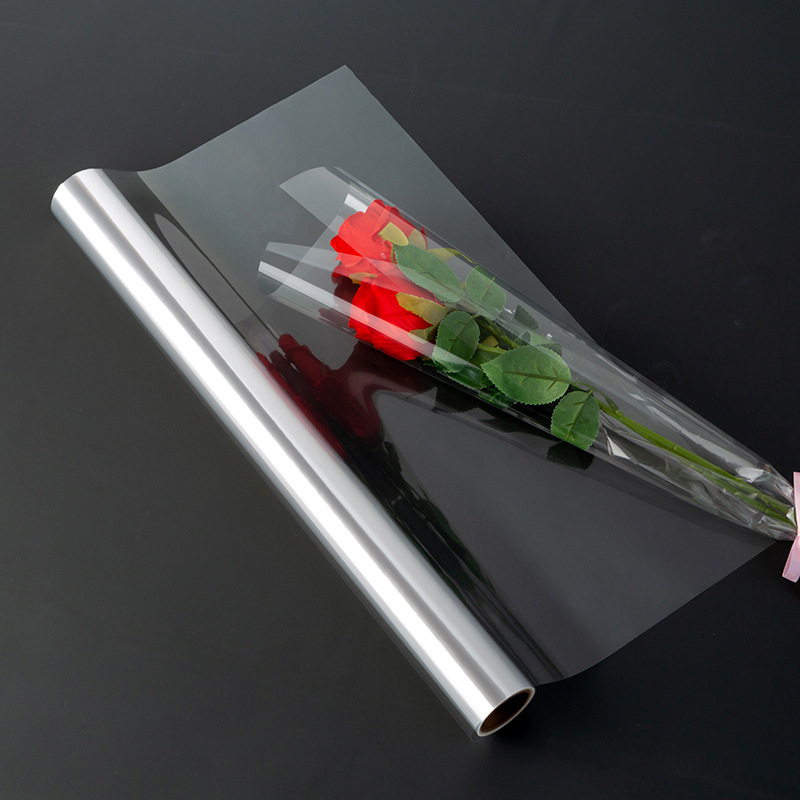 Prozirne vrećice za cvijeće, vodootporne, tiskani OPP rol film, BOPP materijal, otporne na prašinu