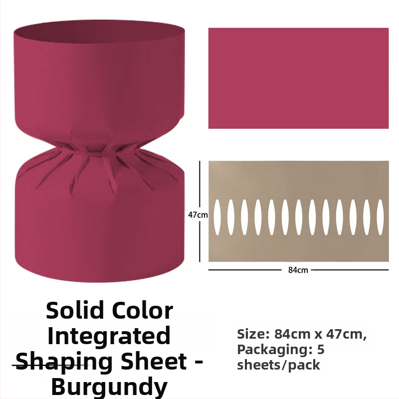 Changyi vienos dalies formavimo plokštelė gėlėms įvynioti, kraft popierius, 5 lakštai pakuotėje