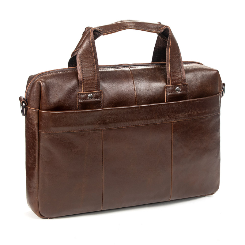 Biznesa soma no īstas ādas ar retro akcentu, pirmais slānis liellādas ādas, zīmols J.M.D, ūdensnecaurlaidīga un izturīga