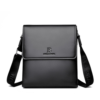 Ανδρική Τσάντα Ώμου, PU Δέρμα, Επιχειρηματικό Στυλ, Αδιάβροχη και Ανθεκτική στη Φθορά, Εσωτερική Επένδυση Πολυεστέρα