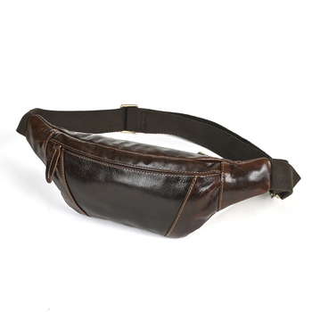 XB002 Vīriešu krūšu somiņa – ultra viegla, pirmās kārtas āda, poliestera odere