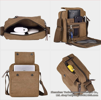 Мъжка кросбоди чанта: Oxford плат, вертикална квадратна форма, цип за затваряне, вътрешни джобове за телефон и идентификационна карта, джоб с цип, една презрамка, износоустойчива.