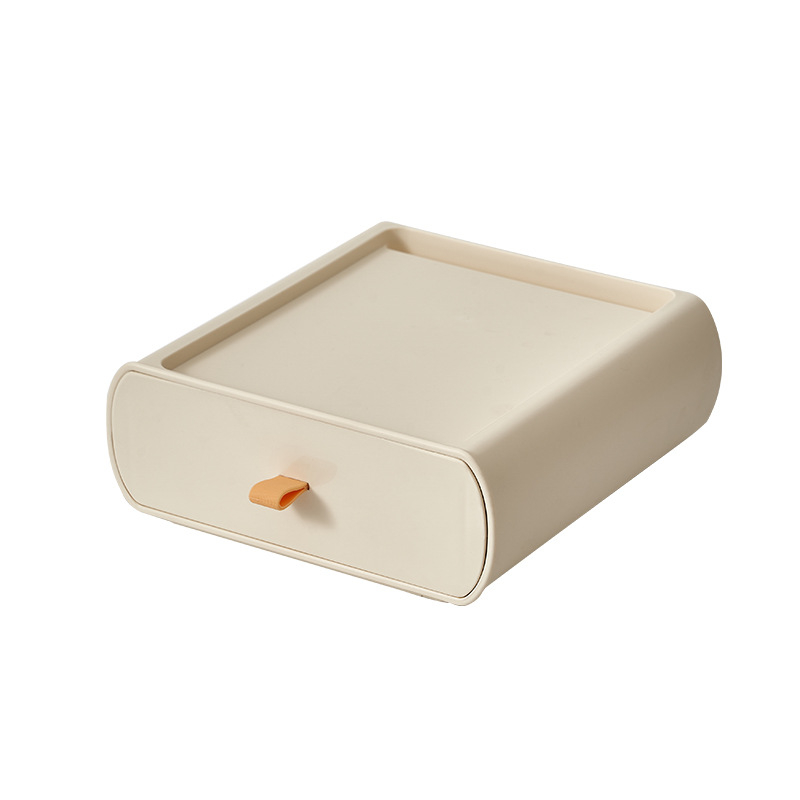 Momo life Íróasztali fiókos tárolóboxz | Plastic, modern minimalista stílus, nyomtatott logó, testreszabás
