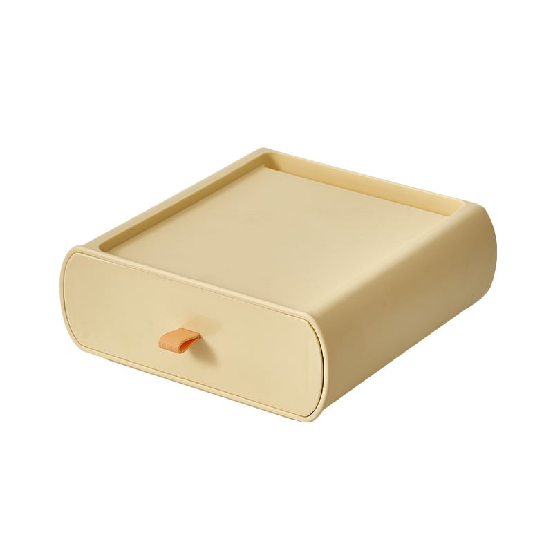 Momo life Íróasztali fiókos tárolóboxz | Plastic, modern minimalista stílus, nyomtatott logó, testreszabás