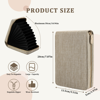 Чанта за съхранение на кръгови игли за плетене, стил чанти за ръчно плетене, оксфордска тъкан, прост дизайн, 50 броя в опаковка