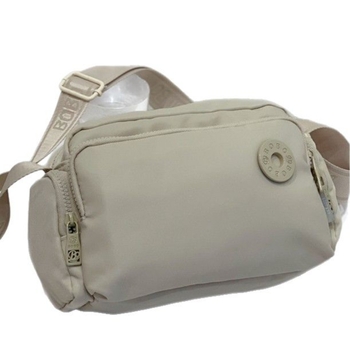 Bou bou vállon átvet táska, Oxford anyag, horizontális négyzet alak, cipzáras záródás, belső zsebek telefon és személyi igazolvány számára