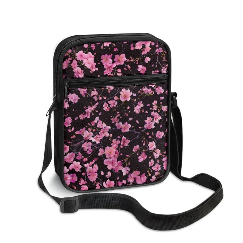 Geantă crossbody pentru bărbați, stil urban minimalist, poliester, model personalizat după desene, căptușeală poliester