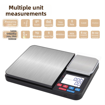 CX-918 Juvelyrinių elektroninių svarstyklių, matavimo diapazonas 1 g–10 kg, elektroninis matavimo būdas, maitinti 4,5 V baterija