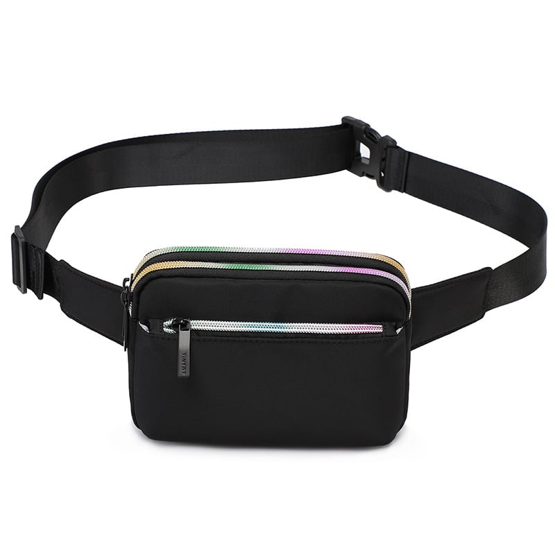 Geantă crossbody pentru femei, cu mai multe compartimente, poliester, închidere cu fermoar, buzunar cu fermoar în interior, buzunar pentru telefon, buzunar interior cu fermoar
