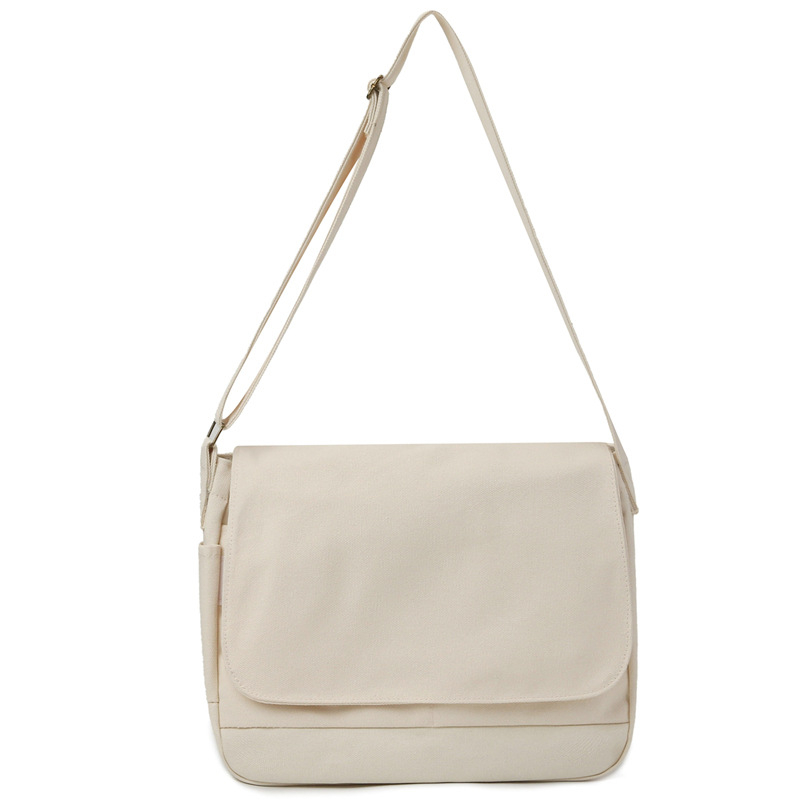 Мъжка платнена месинджър чанта за рамо, голям капацитет, дишаща, подплатена с нейлон, подходяща за 8-инчов лаптоп.