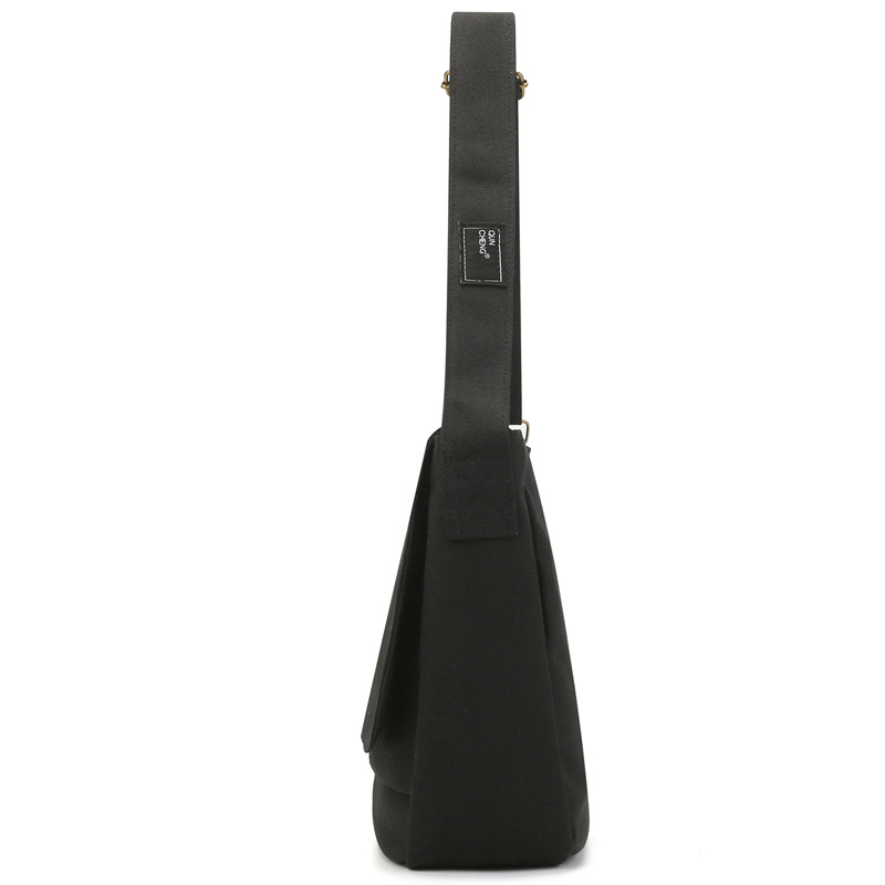 Мъжка платнена месинджър чанта за рамо, голям капацитет, дишаща, подплатена с нейлон, подходяща за 8-инчов лаптоп.